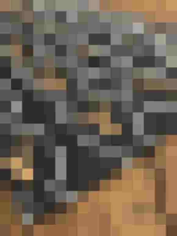 Handgefertigte Schürze mit Hirsch-Muster auf schwarzem Hintergrund, ideal für festliche Anlässe.